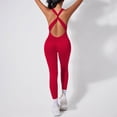 thumbnail image 4 of XEDZYT Workout Jumpsuits for Women Seamless Backless Gym Yoga Tank Top Leggings Romper Size S, 4 of 4
