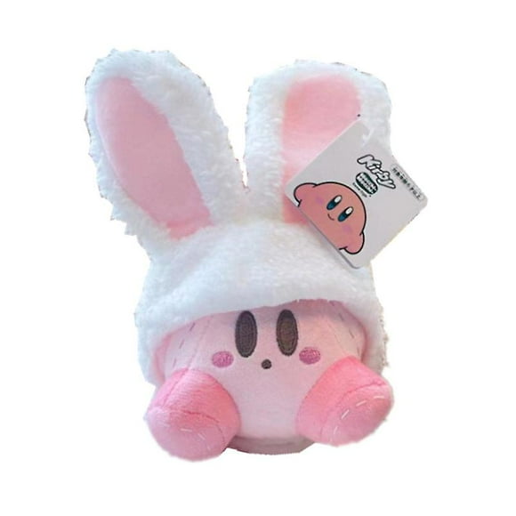 Anime Kawaii Cartoon Star Kirby Plush Doll Toy Rabbit Long Ear Waddle Dee Doo Pink Kirby Doll Cute Pendant Ornaments Toys Gift