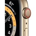thumbnail image 2 of Restored Apple Watch Series 6 GPS + LTE 44MM Gold Stainless Steel Case Cyprus Green Band (Refurbished), 2 of 3