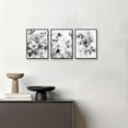 thumbnail image 4 of Hieng Abstract Canvas Black And White Wall Hieng,Floral Plant Wall Decor,Framed Watercolor Oil Painting Canvas Print,Decorations For Bedroom,Farmhouse Bathroom Decor,Set Of 3pc Ready To Hang, 4 of 6