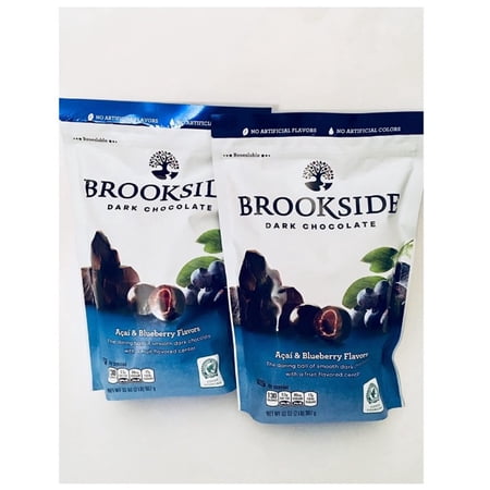 Brookside Dark Chocolate Acai and Flavors Candy Blueberry  64 Ounce (Pack of 2)