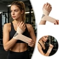thumbnail image 1 of Serevi Lightweight Portable Adjustable Wrist Wraps Elastic Compression Support with Thumb Loop for Outdoor Hiking Trekking Mountaineering Non- Protective Gear Sleeves, 1 of 3
