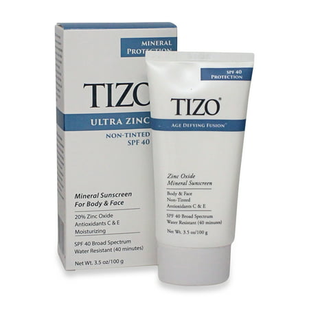TiZO Zinc Body and Face Sunscreen SPF 40 Non-Tinted with Antioxidants C & E 3.5 (Best Non Comedogenic Sunscreen In India)