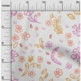 thumbnail image 2 of oneOone Georgette Viscose Light Pink Fabric Florals Sewing Fabric By The Yard Printed Diy Clothing Sewing Supplies 42 Inch Wide, 2 of 6