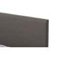 thumbnail image 5 of Baxton Studio Elizabeth Modern and Contemporary Grey Fabric Upholstered Panel-Stitched Queen Size Platform Bed, 5 of 7
