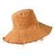 thumbnail image 2 of HZEYN Sombreros de cubo para mujer de ala ancha de verano de viaje plegable de algodón cubo playa sombrero de sol UPF 50+ (caqui), 2 of 3