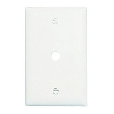 Pass & Seymour Legrand TP11-W Coaxial Face Wall Plate, Cable Jack, CATV, White