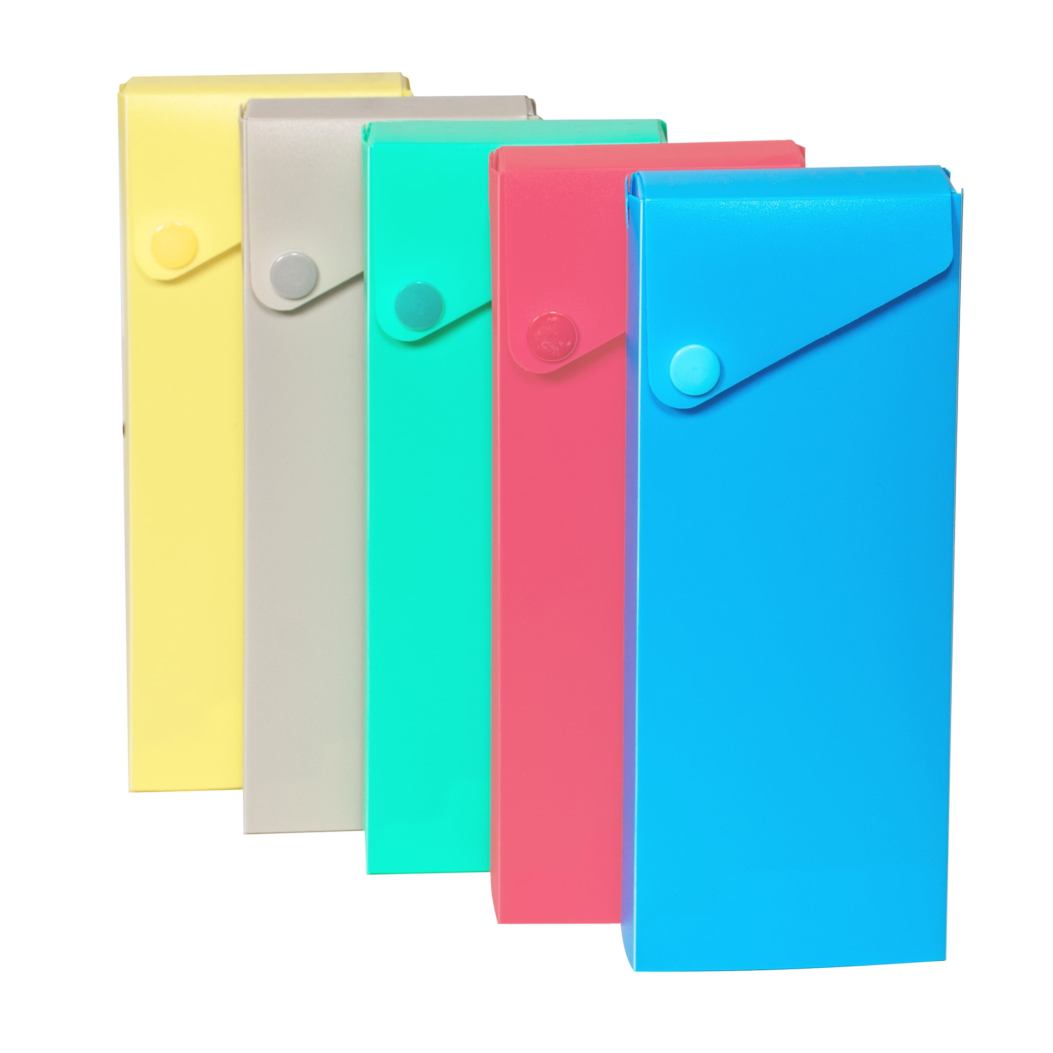 C-Line Slider Pencil Case, Assorted Tropic Tones Colors, Pack of 24