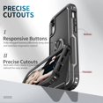 thumbnail image 7 of Military Grade TUFF Hybrid Case with Ring Grip for iPhone XR - Black, 7 of 7