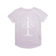 thumbnail image 2 of Return Of The King Tree Of Gondor Women's Graphic T-Shirt Rolled Sleeve Tee, 2 of 6