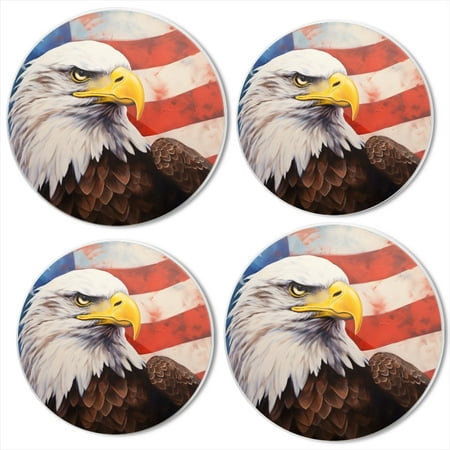 

Bahomeck Electric Stove Burner Covers Set Of 4 American Bald Eagle Painting With The Background Of American Flag Metal Gas Stove Burner Covers Protecting Gas Stoves 8 Inch And 10 Inch