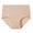 Beige, variant on CAIXIA Cotton Underwear for Women No Show Womens Panties Lace Hipster Low Rise Invisibles Briefs Seamless Bikini Panties