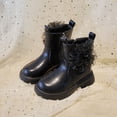 thumbnail image 2 of Girls Short Boots Fall Winter Versatile Stylish Cute Floral Girl Boots, 2 of 9