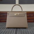 thumbnail image 3 of Bolso Kelly de piel de vaca de alta calidad, bolso bandolera pequeño con estampado de palmeras, para mujer, primavera y verano, novedad de 2025, 3 of 5