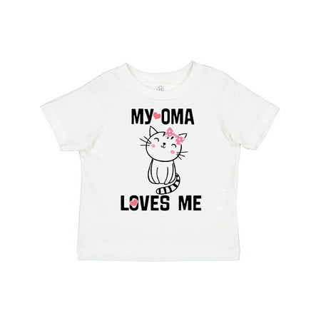 

Inktastic My Oma Loves Me Girls Gift Girls Toddler T-Shirt