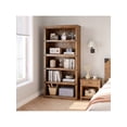 thumbnail image 4 of 5-layer retro-style 62.87-pulgada high floor-standing estante con abiertos almacenamiento space easy to assemble ideal para para sala de estar dormitorio oficina, 4 of 5