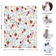 thumbnail image 4 of Pioneer Flower Floral Print Pattern Blanket,Comfortable Soft Flannel Throw Blanket,All Season,Warm Lightweight Blankets for Sofa Bed Couch Living Room Chair,30"x40", 4 of 4