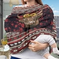 thumbnail image 3 of Renewold American Tribal Highland Cow Sunflower Red Infant Car Seat Cover, Baby Carseat Scarf Stretchy Nursing Scarf Car Seat Canopy Breathable Nursing Cover for Boys Girls, 3 of 7