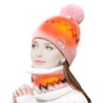 thumbnail image 4 of Aoochasliy Hats and Gloves Clearance USB Smart Charging Neck Protector Winter Women Plus Velvet Cold Warmth Heating Hat Scarf Set, 4 of 7