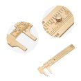 thumbnail image 3 of Brass Vernier Caliper, 1pc Vintage Style Caliper Measuring Tool Double Scales Design Beautiful  For Industry For Artisan For Carpentry Work, 3 of 8