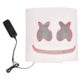 thumbnail image 4 of Máscara de cabeza LED para DJ, casco emisor de luz para festivales de música, cubierta para la cabeza para cosplay, color rojo, 4 of 14