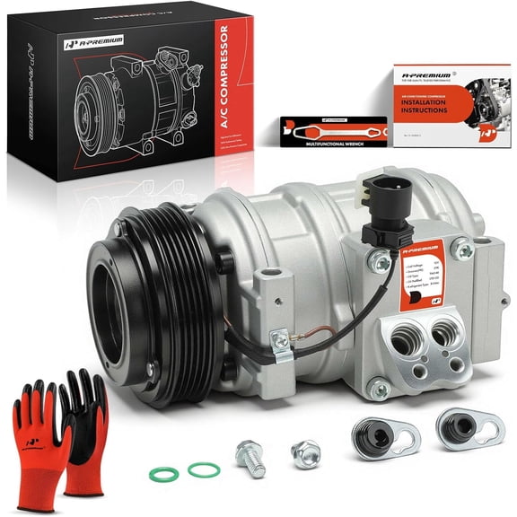 A-Premium AC Compressor with Clutch Compatible with BMW E36 323i 323is 325i 325is 325iX 328is 525i 525iT 530i 540i 740i 740iL 750iL 840Ci 850i M3 Fits select: 1999 BMW 323 IC