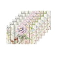 thumbnail image 4 of MKHERT Vintage Wood Hummingbird Butterfly Rose Flowers Placemats Table Mats for Dining Room Kitchen Table Decoration 12x18 inch,Set of 6, 4 of 4