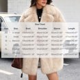 thumbnail image 3 of KICILVS Faux Fur Jacket Women Notched Collar Oversized Fuzzy Luxury Long Sleeve Coat Warm Winter Fall Trendy Outerwear, 3 of 7