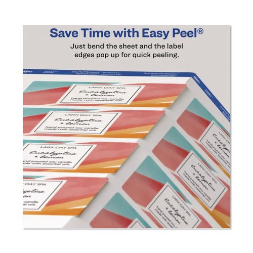 Sure Feed Glossy Labels, 2 x 3, White, 8 Labels/Sheet, 10 Sheets Pack | Bundle of 2