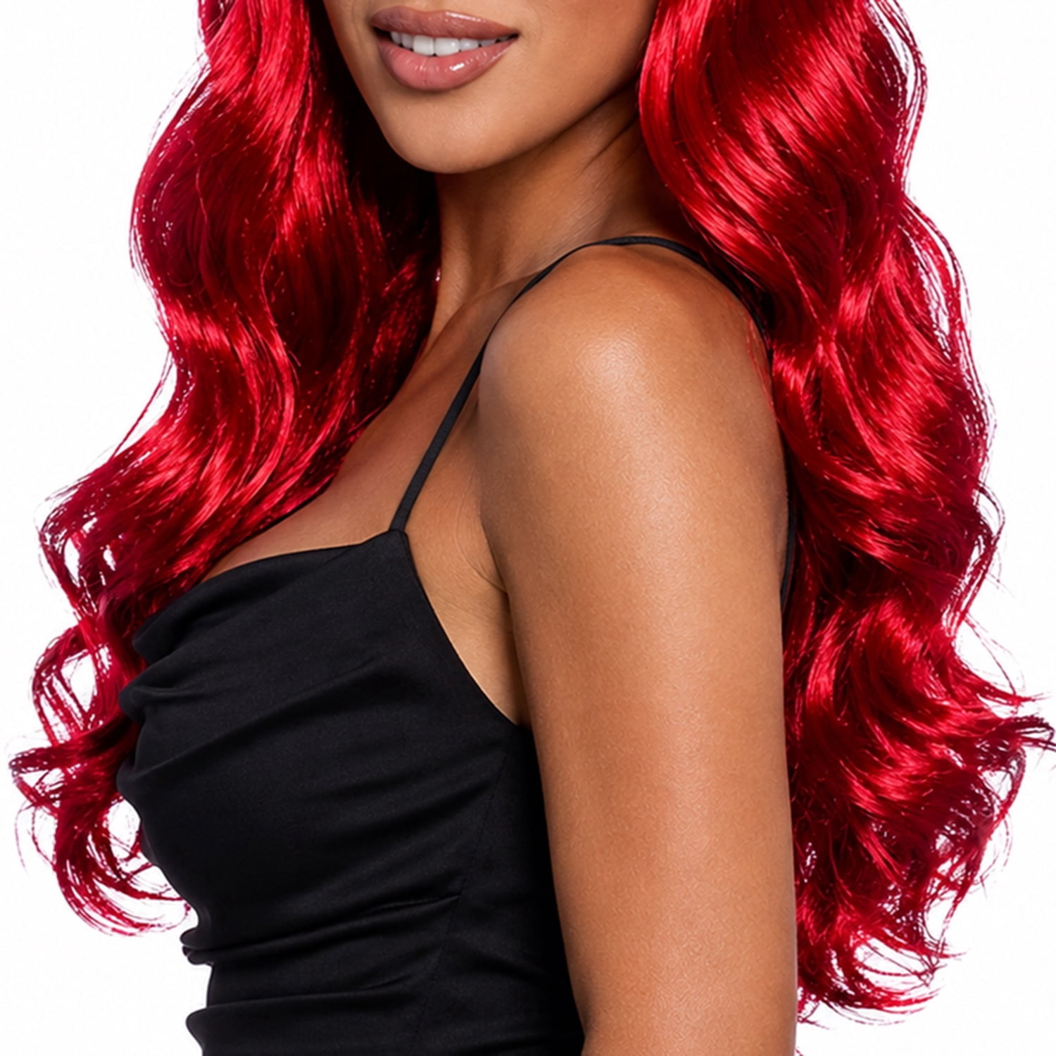 Wavy Wig Costume Accessory for Adults, Red, Halloween by Way To Celebrate