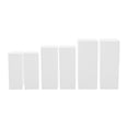 thumbnail image 5 of ToppiJoy 6 PCS Metal Square Display Pedestal Stand, Cuboid Pedestals Display Plinth Pillars for Birthday Party Wedding (White), 5 of 10