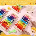 thumbnail image 3 of 6 Pcs Xylophone for Kids, 8-Note Wooden Musical Instrument Toy with Mallets, Baby Percussion Kit for Preschool Classroom, Toddler Educational Gifts, 3 of 6