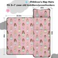 thumbnail image 5 of Princess and Ballerina Pink Pattern Teens Toddler Nap Mat with Pillow, Sleeping Mat Bag for Preschool Daycare 59"x22", 5 of 6