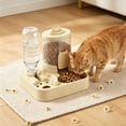 thumbnail image 4 of Automatic Pet Feeder and Water Dispenser Combo for Cats and Small Dogs with Raised Neck Bowl, Large Capacity, Spill-Proof Base, Plastic, Multiple Colors, 4 of 6