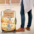 thumbnail image 4 of Welcome Fall Italian Greyhound Cozy Autumn Field Pumpkins Golden Leaves Travel Luggage Cover Greyhound Dog Lover Suitcase Dust Protective Decor - 12013, 4 of 5