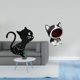 thumbnail image 2 of Reloj de pared,Reloj de pared con diseño de gato para guardería,sala de juegos y interior,Estatua de escritorio,Estatua de gato con forma de cuenco para llaves,entrada,dibujos, 2 of 8