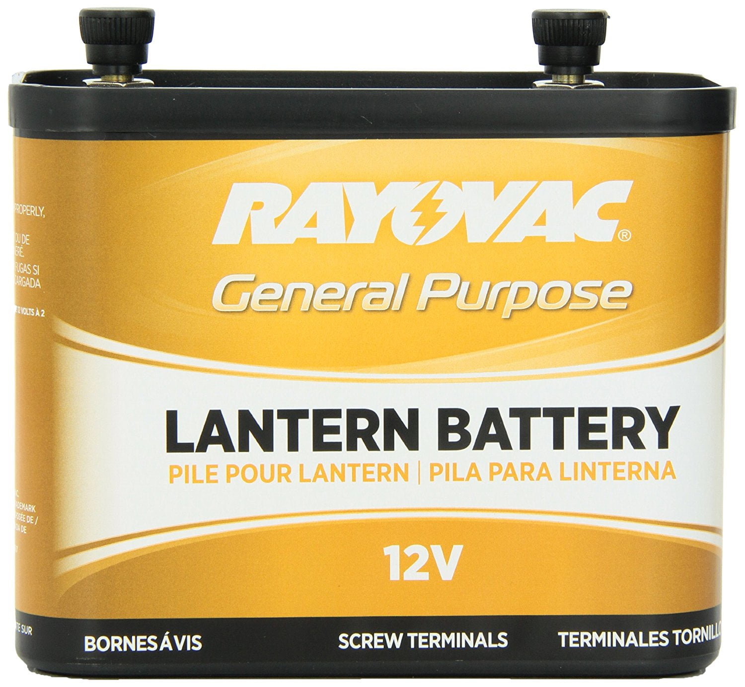 926 General Purpose Lantern Battery, 12 Volt, Screw Terminals, Rayovac