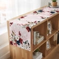 thumbnail image 6 of Table Runners 90 Inches Long Dress Scarves, Pink Valentine's Day Farmhouse Coffee/Dining/Kitchen Table Runner for Living Room, Spring Floral Eucalyptus Leaves 13x90 Inch, 6 of 9