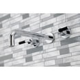 thumbnail image 3 of Kingston Brass KS8021CKL Kaiser Two-Handle 3-Hole Wall Mount Roman Tub Faucet in Polished Chrome, 3 of 7