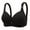 Black, variant on Front Closure Bras Women Pullover Bra Feature V-Neck Full-Figure Bra Style W-213 Green M