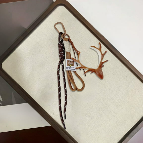 Fasiaou Cute Mini Leather Bag Charm - Detachable Nylon Rope Pendant Purse Charms for Women Handbag Tote Accessory Decorative