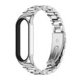 thumbnail image 1 of For Xiaomi Mi Band 6 / 5 / 4 / 3 Mijobs CS Metal Three Bead Stainless Steel Watch Band(Silver), 1 of 4