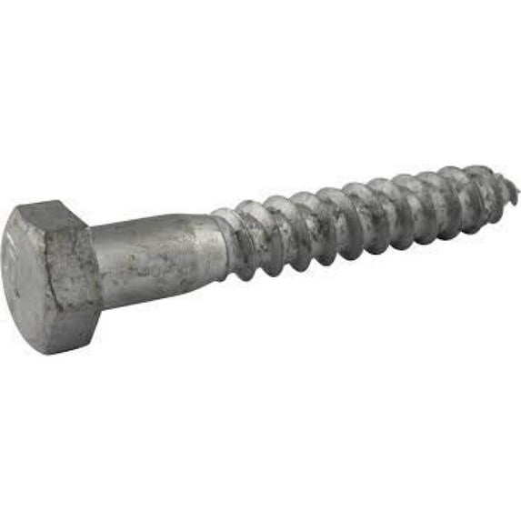 3/4" x 11" Hot Dipped Galvanized Lag Screws, Grade A, Quantity 10- by Bilot,