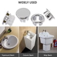 thumbnail image 2 of 8Pcs Bathroom Basin Sink Spares Round Overflow Ring Chrom Hole Cover Insert, 2 of 11