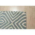 thumbnail image 2 of EORC ME106BL8X10 Hand-Tufted Wool Modern Tufted Stripes Rug, 8' x 10', Blue Area Rug, 2 of 5