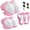 Pink, variant on Lvelia Kids Protective Gear Set Knee Pads for Kids 3-10 Years Toddler Knee and Elbow Pads with Wrist Guards 3 in 1 for Skating Cycling Bike Rollerblading Scooter,Pink