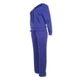 thumbnail image 3 of Gibobby Set Pants y Sudadera Mujer Conjunto de dos piezas de joggers con capucha informales cálidos y moda de otoño e invierno de color para mujer(Azul,XL), 3 of 5