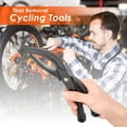 thumbnail image 3 of Abrazadera para neumáticos de bicicleta, práctica herramienta protectora de llanta, cambiador de neumáticos para bicicleta de montaña y carretera, difícil de instalar, 1 paquete, 3 of 3