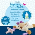 thumbnail image 3 of Dr. Brown's Baby Lovey Pacifier Holder & Teether Clip, Deer with Pink HappyPaci, 0-12m, 1-Pack, 3 of 12