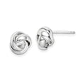 thumbnail image 4 of Sterling Silver Polished 9mm Love Knot Post Earrings, 4 of 4